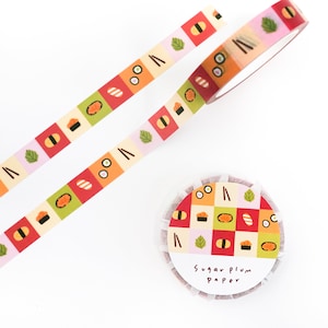 Sushi Washi Tape | Scrapbooking and Journaling Supplies | 10mm x 10m