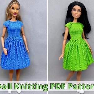 KNITTING PATTERN / Pretty Panties for Doll / Underwear / Fashion Doll /  Dolls Clothes / Instant PDF Digital Download 