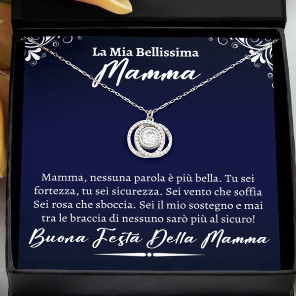 Regalo Per La Mamma, Collana Con Messaggio D'amore Per La Mamma