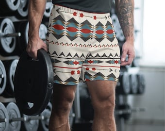 Warrior Print Men's Recycled Athletic Shorts