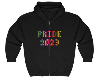 BitDrip PRIDE 2023 Unisex Heavy Blend Full Zip Hooded Sweatshirt