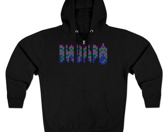 BitDrip Smeared Unisex Full Zip Hoodie