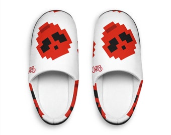 BitDrip Red Alien Men's Indoor Slippers