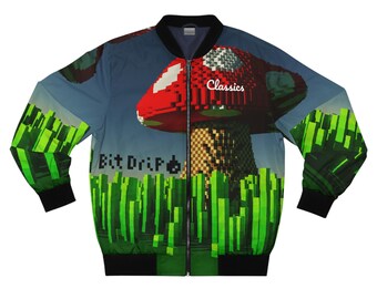 BitDrip King Mushroom Classics Men's Bomber Jacket