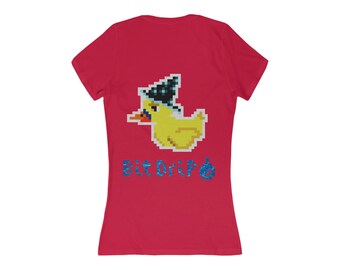 BitDrip Water Wizard T-shirt à manches courtes et col en V profond pour femme