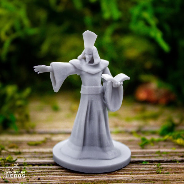 Wizard Ceremonial Mask Caster Human Male - 3D Resin Print - D&D Pathfinder NPC Miniature