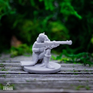 Elven Marksman: Precision Gunslinger Archer Miniature for Fantasy Tabletop RPG Campaigns