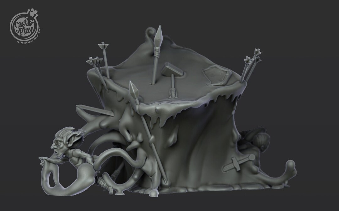 Monster Gelatinous Cube 3D Resin Print D&D Pathfinder NPC Etsy