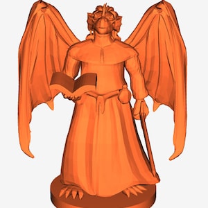 Majestic Dragonborn Cleric Miniature: Divine Priest Figure for Fantasy Tabletop RPG Campaigns