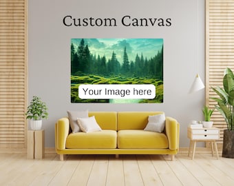 Benutzerdefinierte Leinwanddruck mit Ihren Fotos, personalisierte Bilder Geschenke, Wandkunst, Wohnkultur, gerahmte Drucke, Druckservice, Muttertagsgeschenk