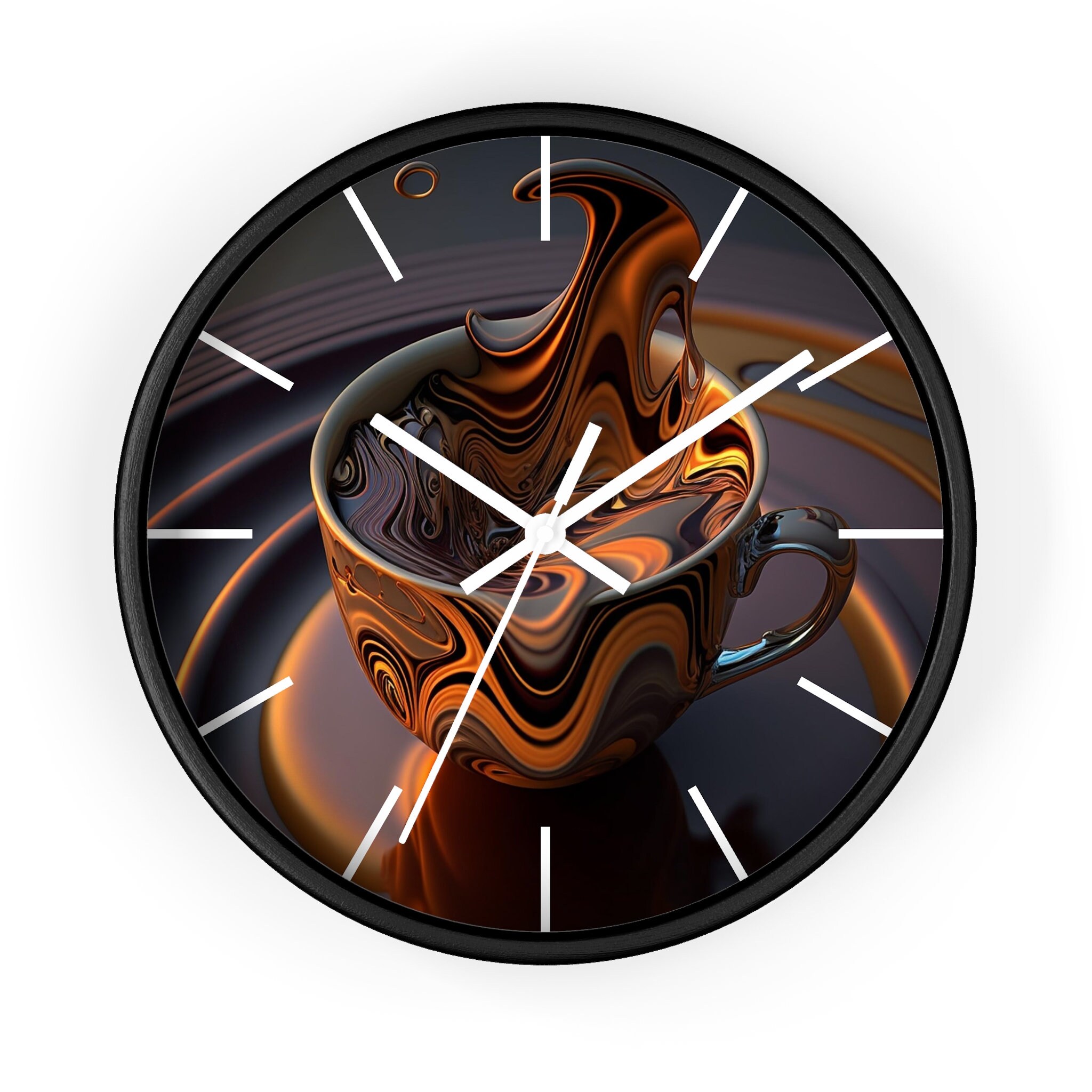3D Coffee Cup Wall Clock, Quirky Kitchen Timepiece, Perfect Wall Decor