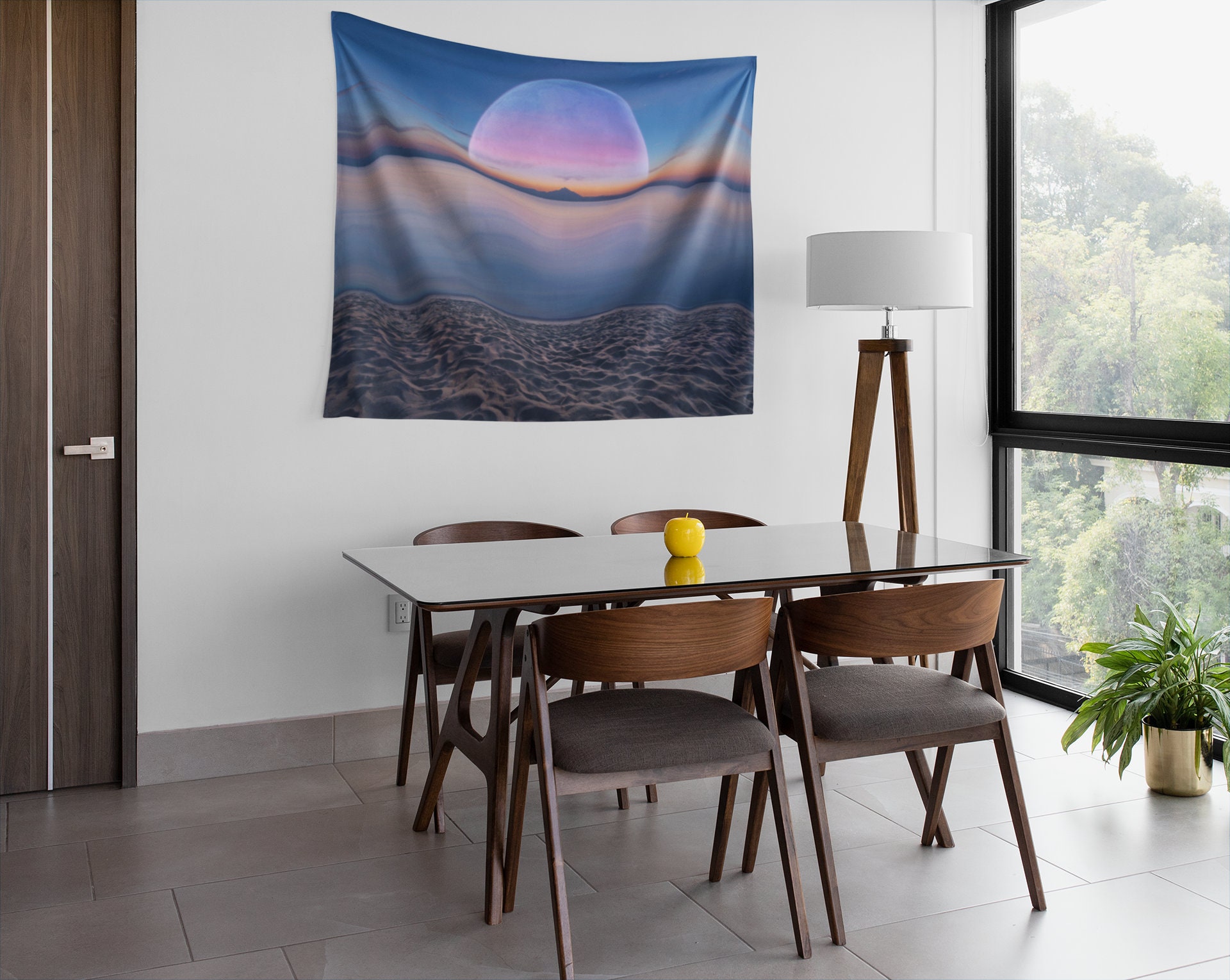 Tapisserie Murale Laine – Soirée D'automne De Thérèse Le Guen – 110 X 70 Cm