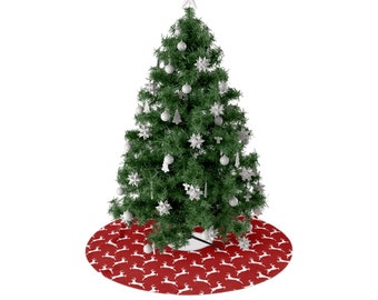 Gonna per albero di Natale con renna - Gonna per albero di Natale con motivo, decorazione per la casa di Natale