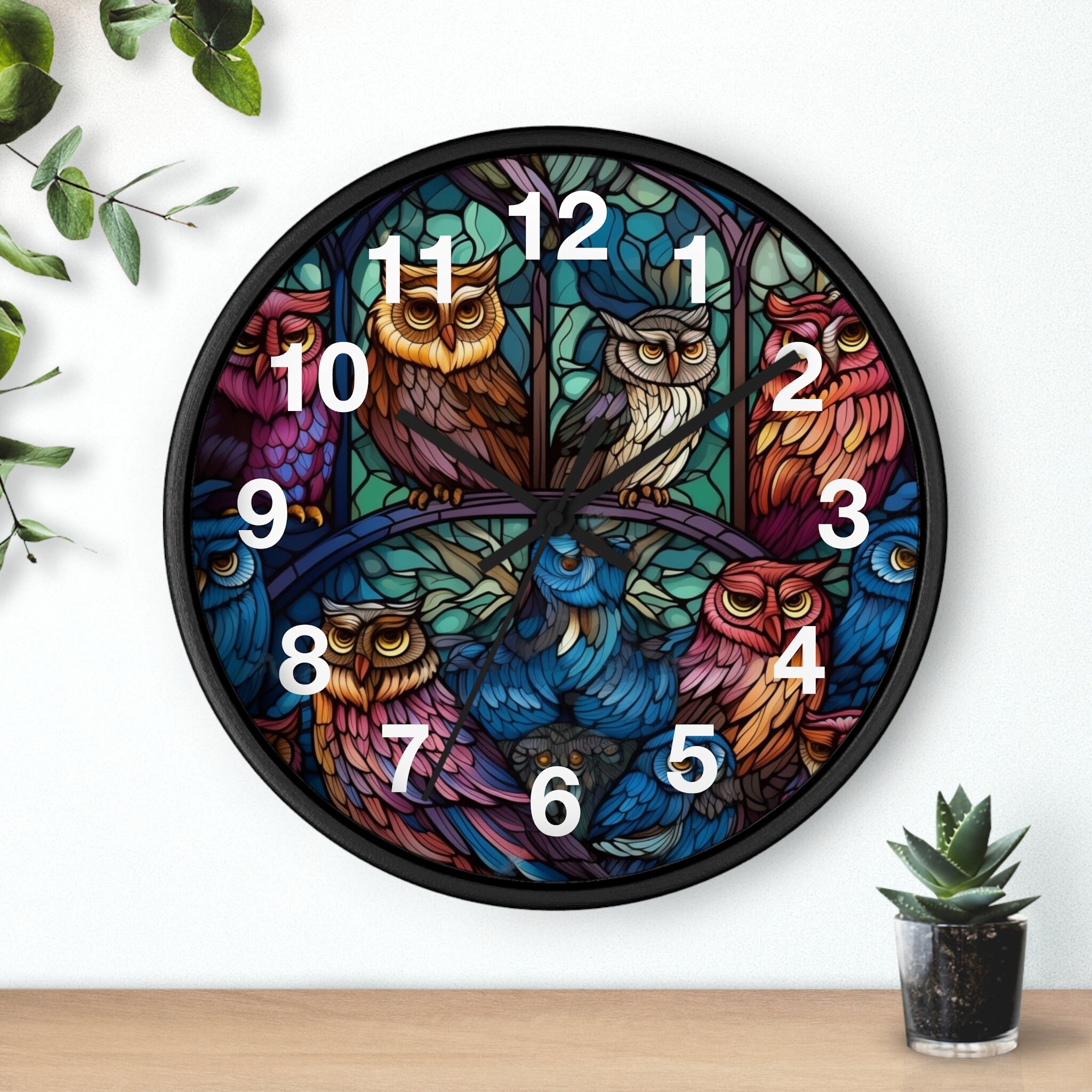 Unique Owl Wall Clock: A Wise and Whimsical Wall Hanging Timepiece - Etsy
