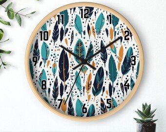 Boho Wall Clock - Embrace the Bohemian Spirit with this Unique and Stylish Timepiece, 10 inch, Wall Clock Unique, Kitchen Clock