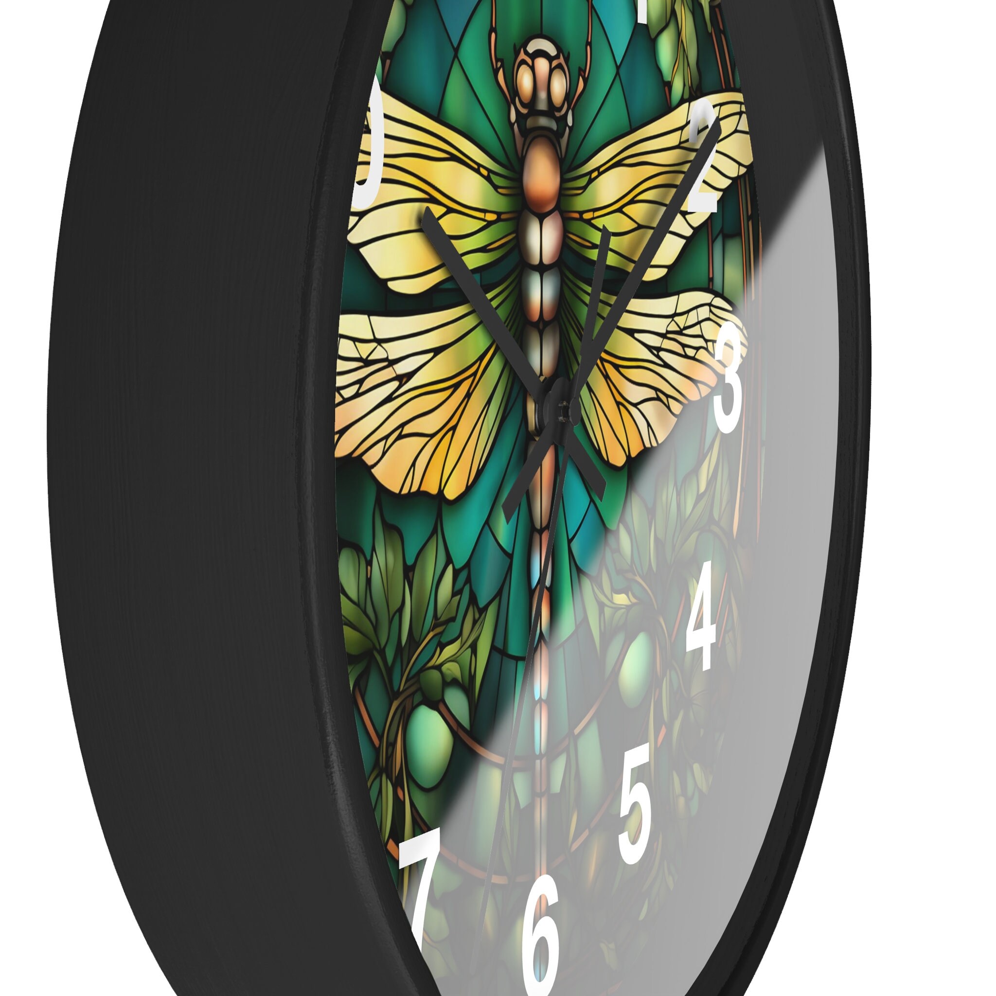 Dragonfly Clock Roses Unique Dragonfly Wall Clock: A Timepiece of Whimsical Beauty for Nature ...