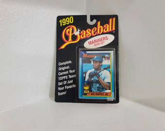 Ungeöffnetes 1990 TOPPS Mariners Team Set (Ken Griffey, Jr)