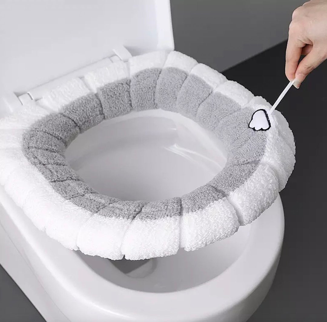 Universal Toilet Seat Cushion / Washable Fluffy Toilet Seat Etsy