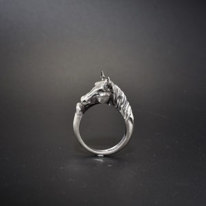 Silver Horse Ring, Handmade Sterling Horse Ring