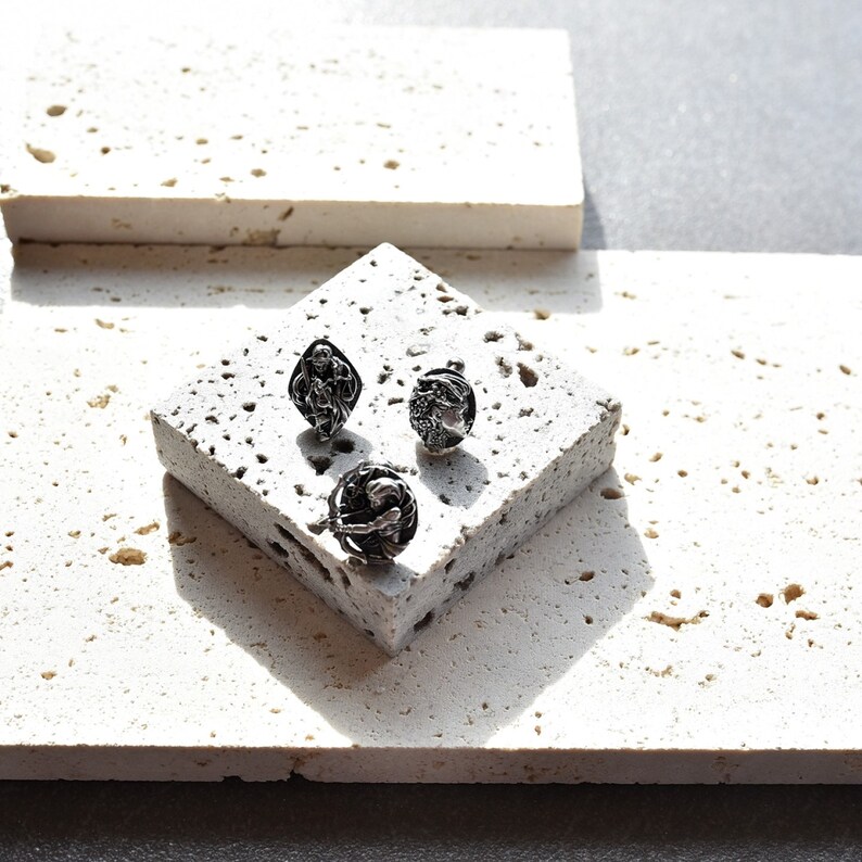 Greek Mythology Goddess Ear Piercings or Stud Earrings Diana, Themis