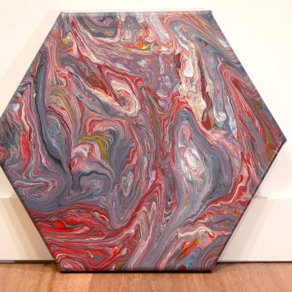 Lava Flow (Acrylic Paint Pour, Wall Art)