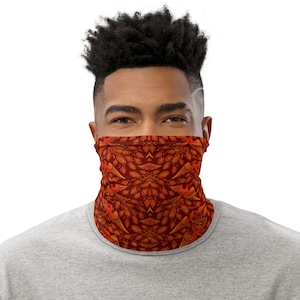 Red Flying Dragons Face Mask Neck Gaiter Dragon Face Mask Face Covering, Headband, Handana, Wristband, Neck Warmer Social Distance