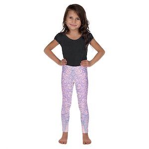 Paisley Tribal Design Kid&#39;s Leggings 2T-7  Design Girls Leggings Youth Leggings Children Leggings Girls Yoga Pants Kids Gyms Leggings