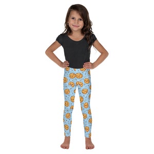 2T-7 Design Cookie Leggings Snacks Girls Leggings Youth Leggings Children Leggings Girls Yoga Pants Kids Gyms Legging
