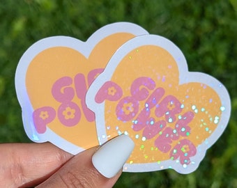 Girl Power Heart Sticker, Feminist Vinyl Decal, Women Empowerment Sticker, Positivity Stickers, Girl Power, Cute Stickers, Kindle Stickers