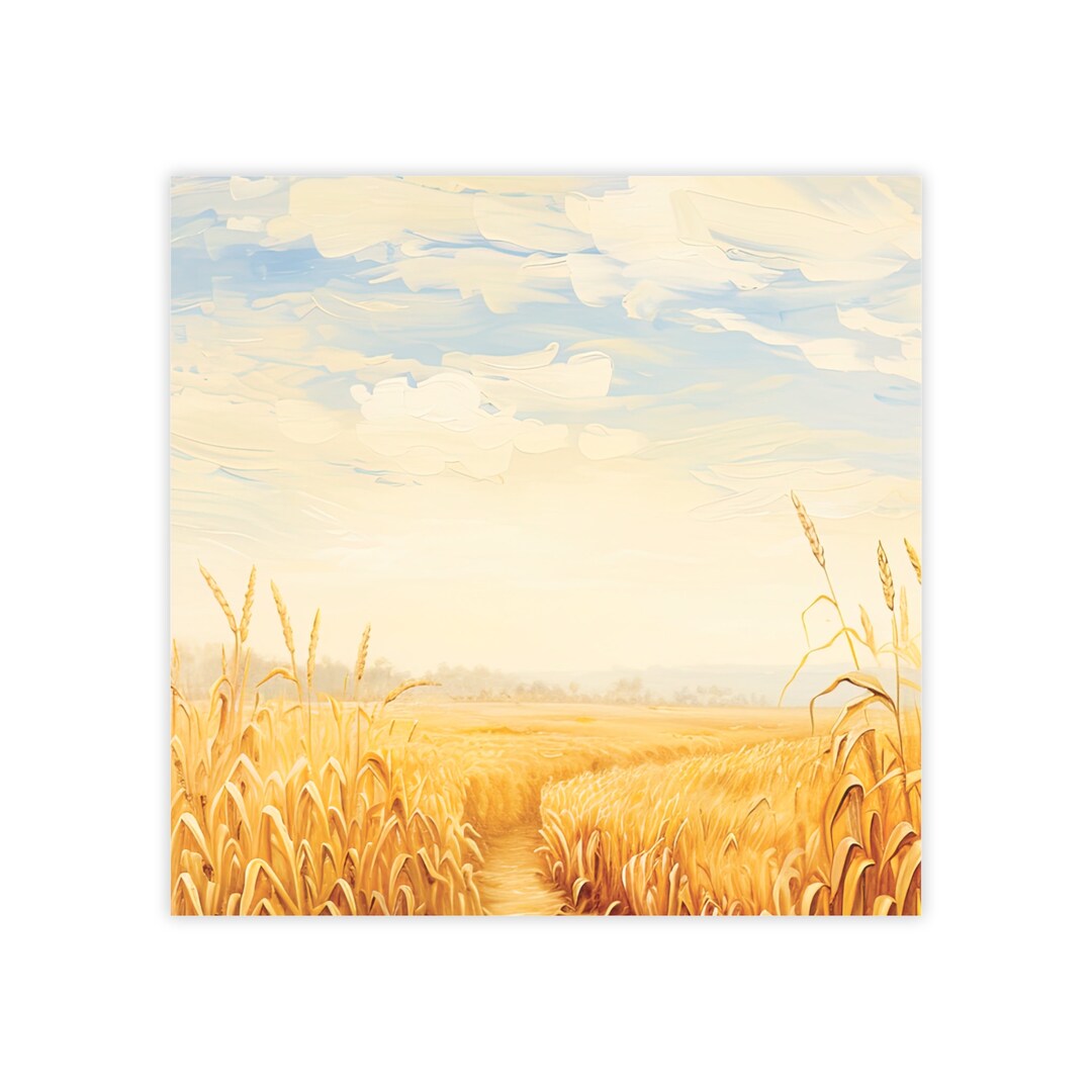 Corn Notepad Cornfield Post-it® Note Pads - Designer - Golden Corn Field, Landscape ...