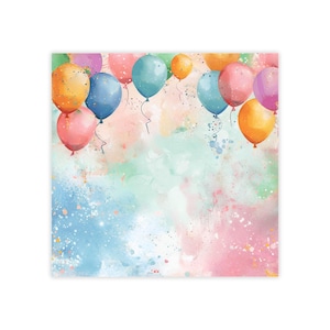 Paint Splatter Birthday Post-it® Note Pads - designer - party, balloons banners, sticky notes, gift for birthday lovers - 50 sheets, 2 sizes