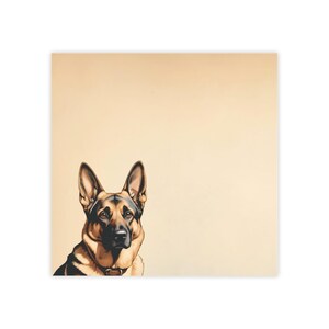German Shepherd Post-it® Note Pad - designer - favorite pet breed, canine working dog, sticky notes, gift for dog lover - 50 sheets, 2 sizes
