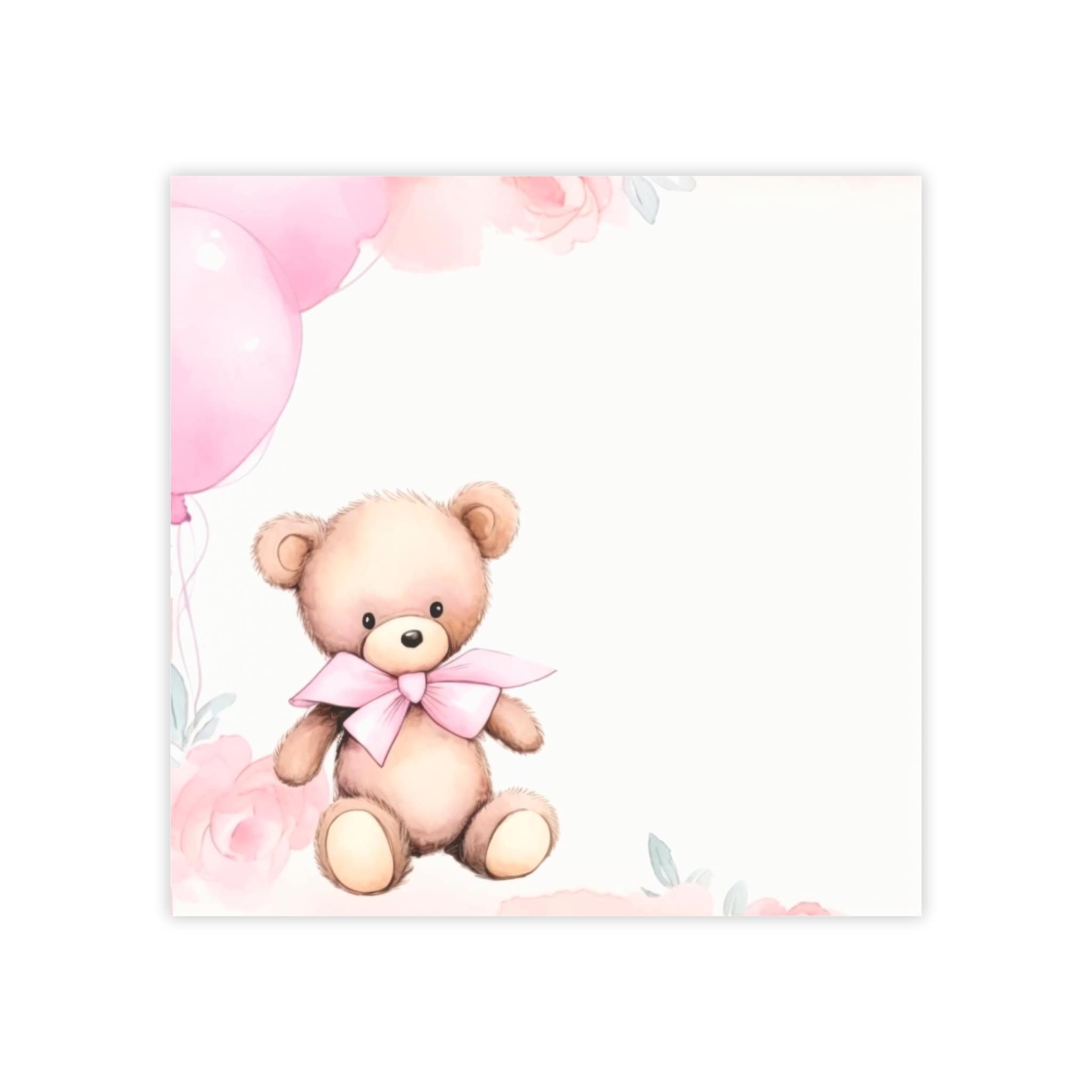 Cute Teddy Bear Girl Pink Bow Stock Illustration 1705461457