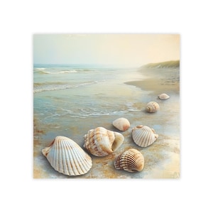 Sea Shells Post-it® Note Pads - designer - ocean seaside, marine nautical, beach sticky notes, gift for shell lover  - 50 sheets, 2 sizes
