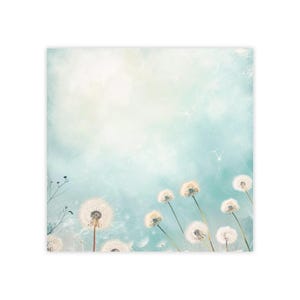 Dandelions Post-it® Note Pads - designer - dandelion sky, soft dreamy flowers, gift for dandelion lovers, sticky notes - 50 sheets, 2 sizes