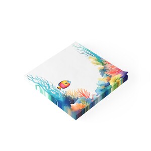 Ocean Life Post-it® Note Pads - Designer - Bright Coral Reef ...