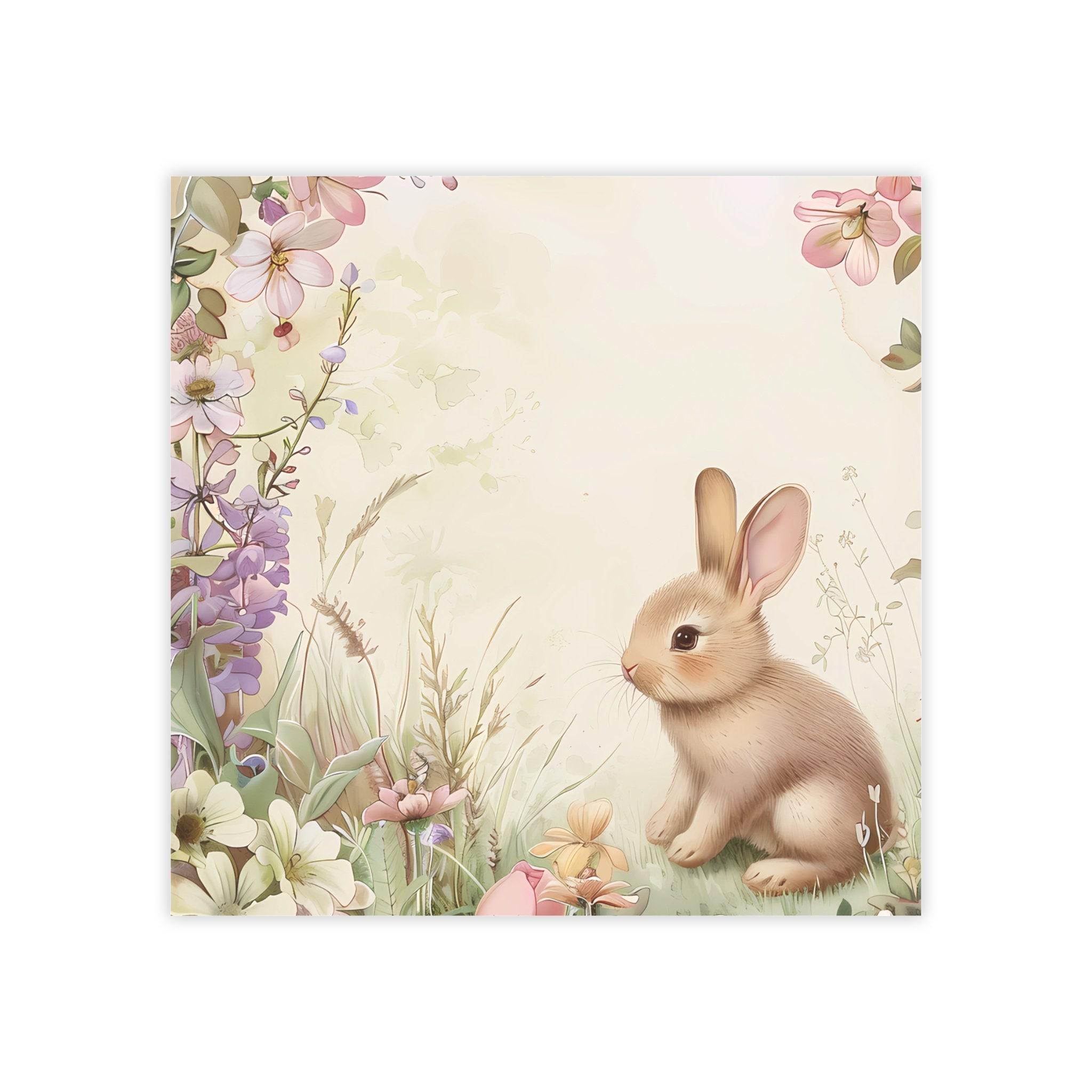 Spring Bunny Post-it® Note Pads - Designer - Pastel Watercolor, Cute ...