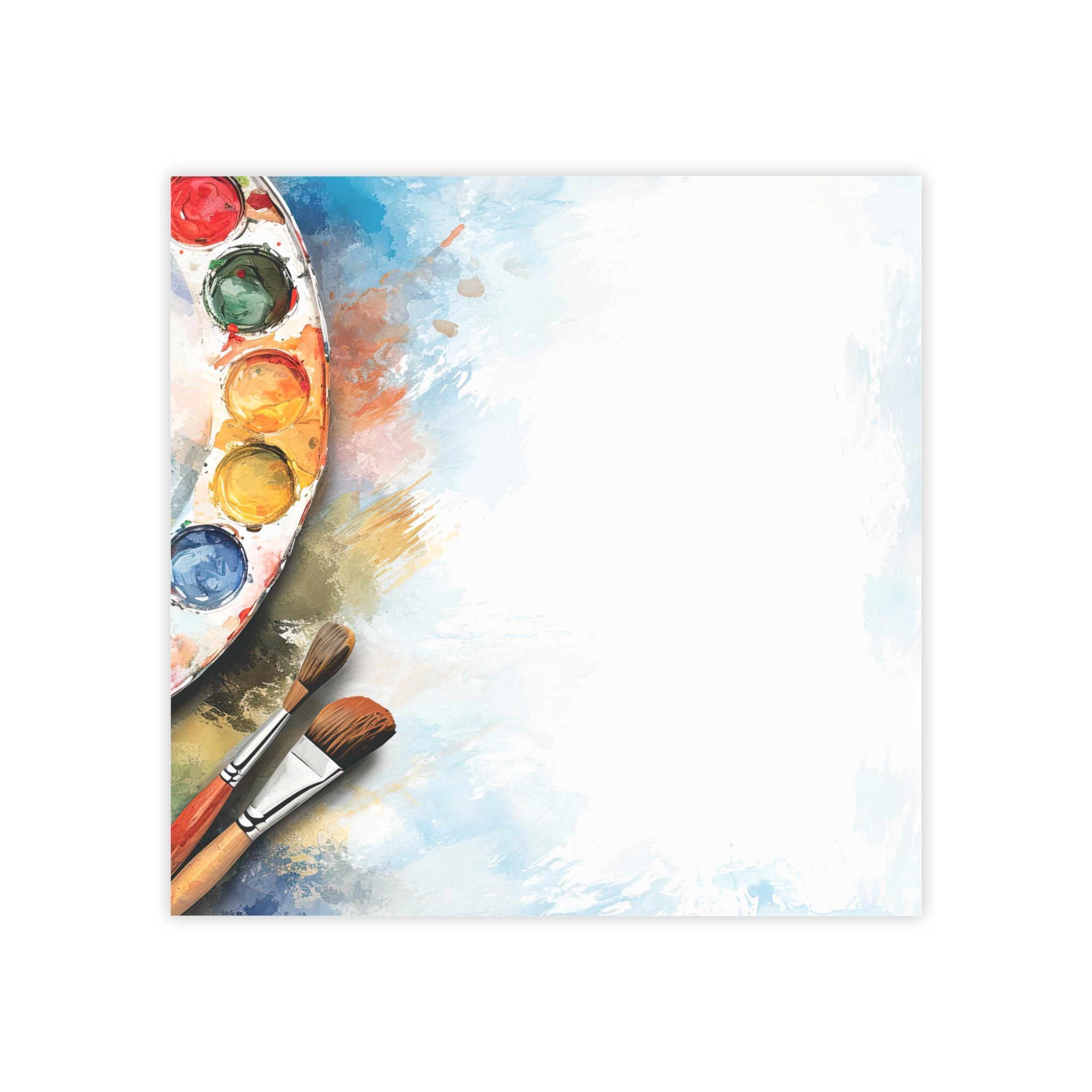 Note Paint Palette Post-it® Note Pads - Designer - Paint Brushes, Painter Palette ...
