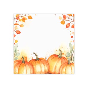 Happy Fall Post-it® Note Pads - designer - autumn orange season, gifts of nature, sticky notes, gift for pumpkin lover  - 50 sheets, 2 sizes