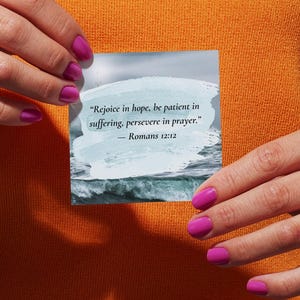 Scripture Verse Cards: 4x4 Bible Affirmations for Anxiety, Grief, Encouragement