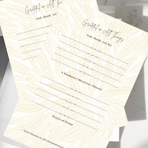 Christian Gratitude Notepad: Prayer & Praise Journal - Fall Faith Stationery