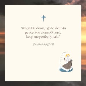 7 mini-cartes de versets bibliques | Jeu de cartes bibliques La paix dans la tempête – pour l'anxiété et le réconfort | Cadeau, encouragement de poche, soins confessionnels