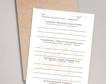 Katholischer Ignatian Tagebuch Examen Notizblock | Gebetstagebuch | 50 Seiten Reflection | 5,5x8,5