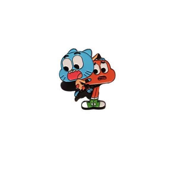 The Amazing World of Gumball Darwin Cartoon Characters Enamel Metal Pin