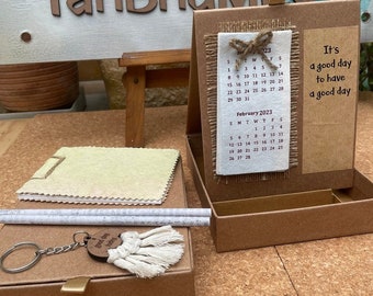 Eco friendly New Year 2024 Calendar Gift Set.