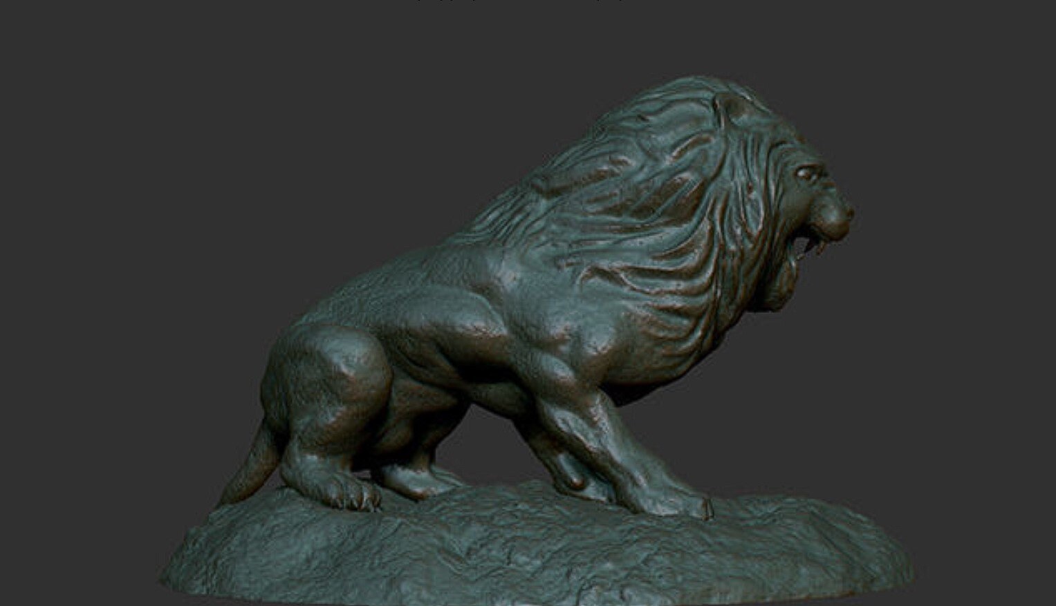 Gerçekçi Detaylara Sahip 3D Aslan STL Figürü Sanatsal Ev Dekorasyonu ...