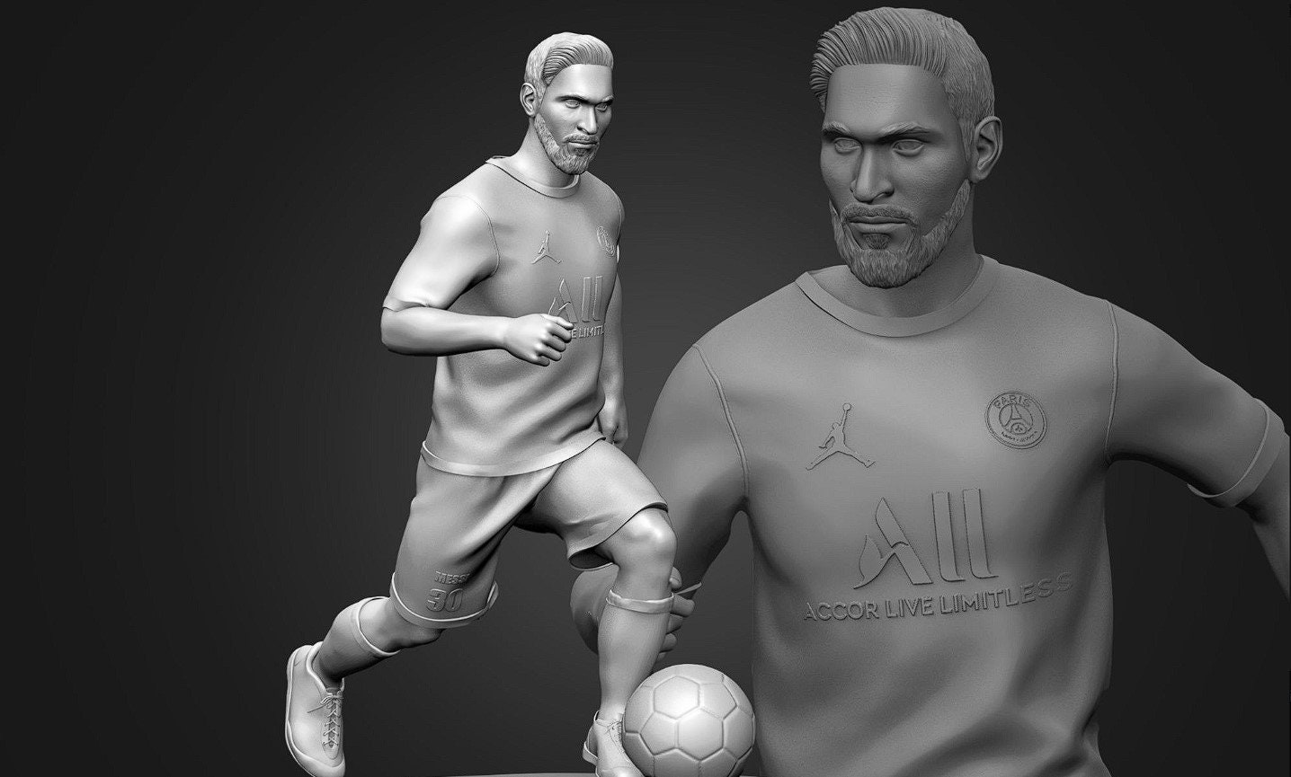 Star Football Model Statutes Figurines - Walling Shop