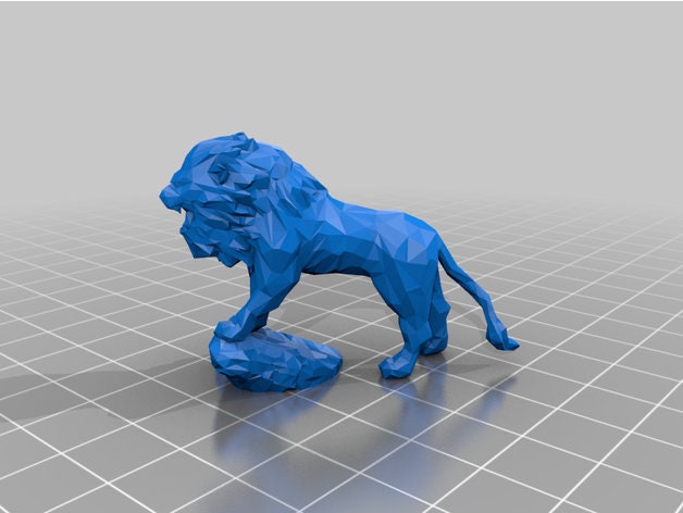 Aslan Heykeli Figürü 3d Baskı Için Yazdırılabilir STL Dosyası 3d ...