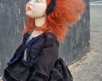 Author's handmade doll Meggie. OOAK.