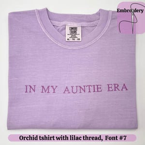 Personalized Comfort Colors Tshirt, Custom Embroidered Tshirts, Mother's - Fathers Day Gift, Anniversary - Birthday Gift, Halloween Shirt